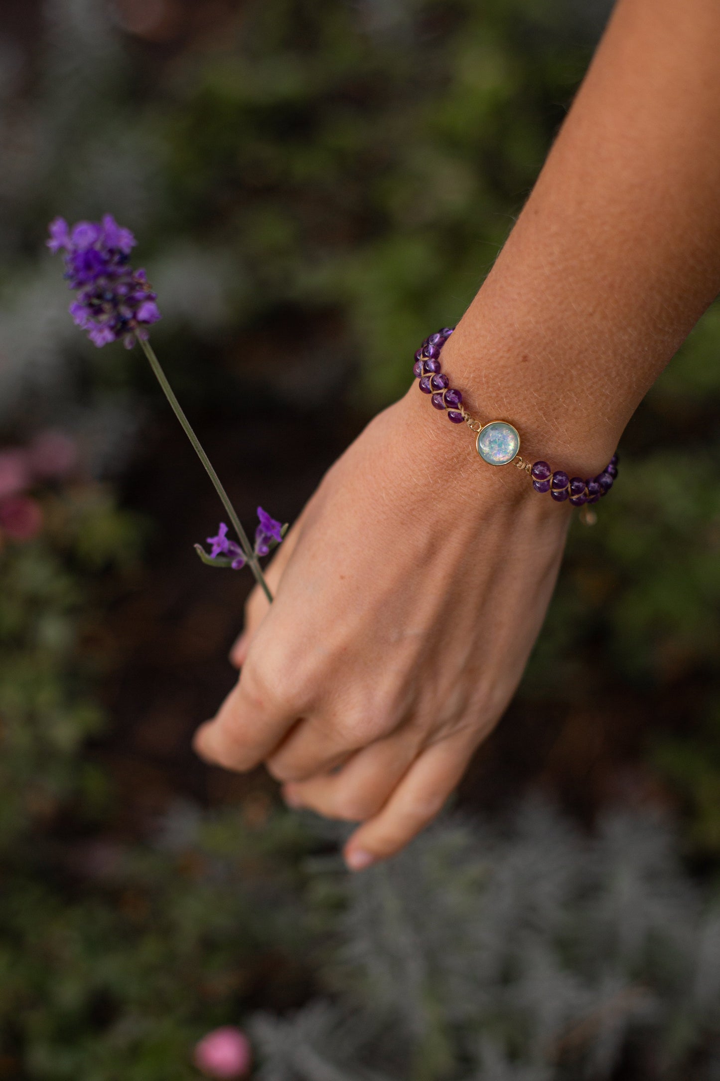 Amethyst Glow Bracelet - Powerful Energy Accessory