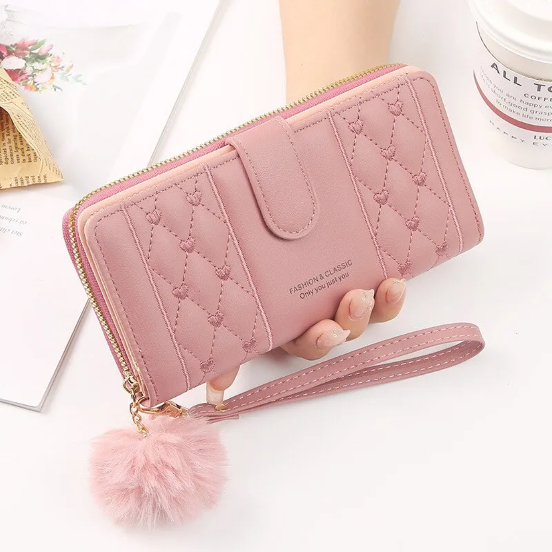 EmbroiWallet - Elegant Wallet with Wrist Strap