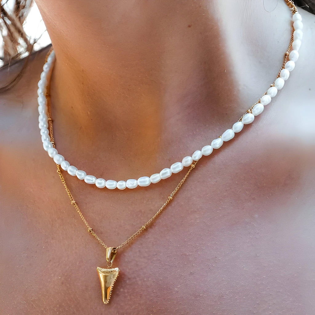 Lunaria - Elegant Celestial Pearl Necklace