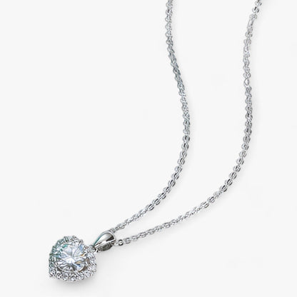 Amouria - Luxury Moissanite Heart-Shaped Pendant Necklace