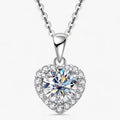 Amouria - Luxury Moissanite Heart Pendant Necklace