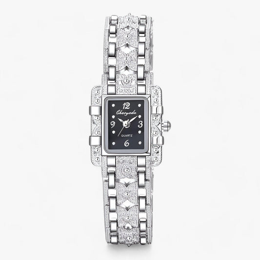 Camille Watch - Elegant Rectangular Style with Crystals