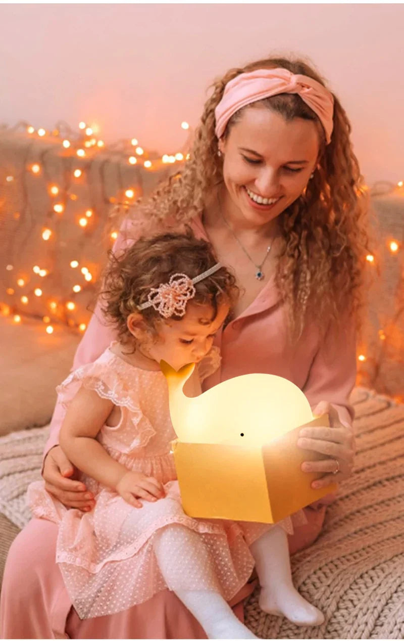 GlowWhale - Enchanting Whale Night Light with Color Effects