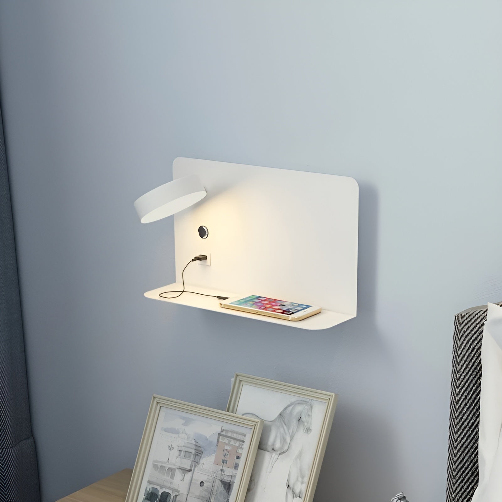 LumiCharge Wall Lamp – Rechargeable Elegance with USB LED Lighting for a Luxurious Atmosphere