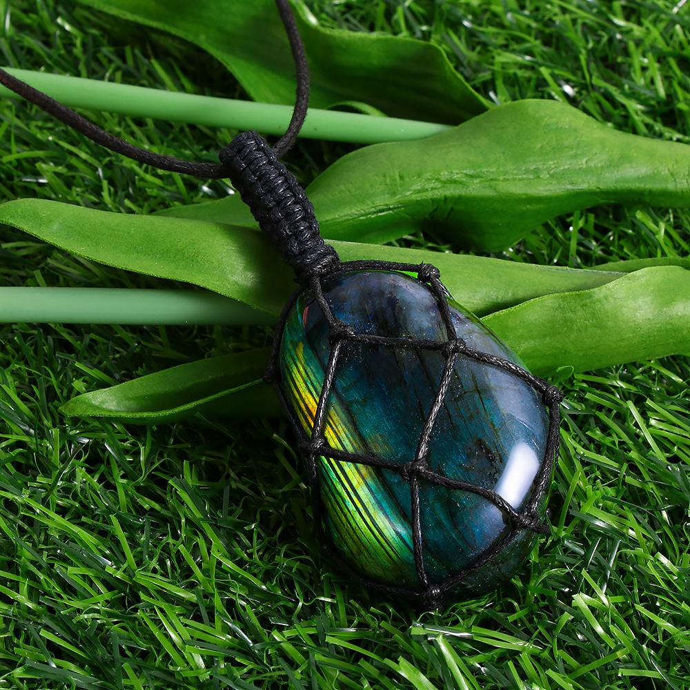 Aris DragonHeart Necklace – Mystic Labradorite Jewelry