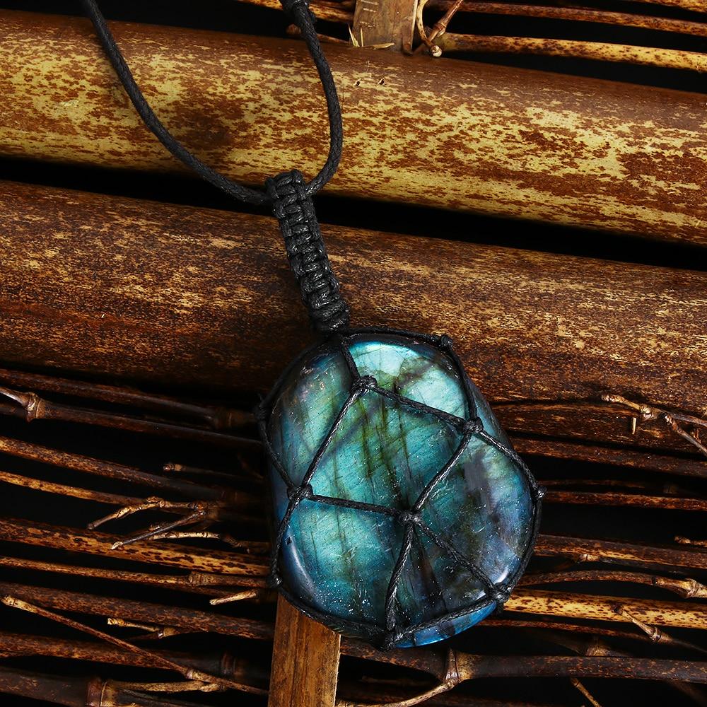 Aris DragonHeart Necklace – Mystic Labradorite Jewelry