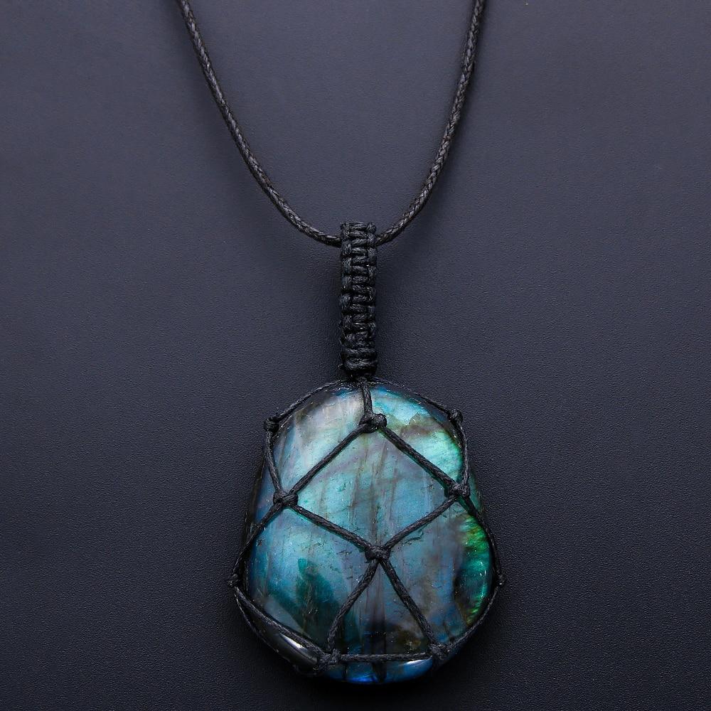 Aris DragonHeart Necklace – Mystic Labradorite Jewelry