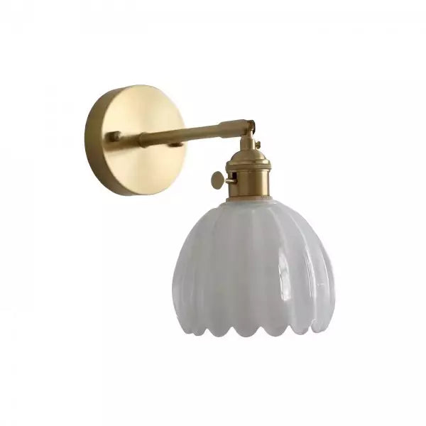 TulipGlow Wall Lamp - Retro Glass Tulip Lamp for Vintage Flair
