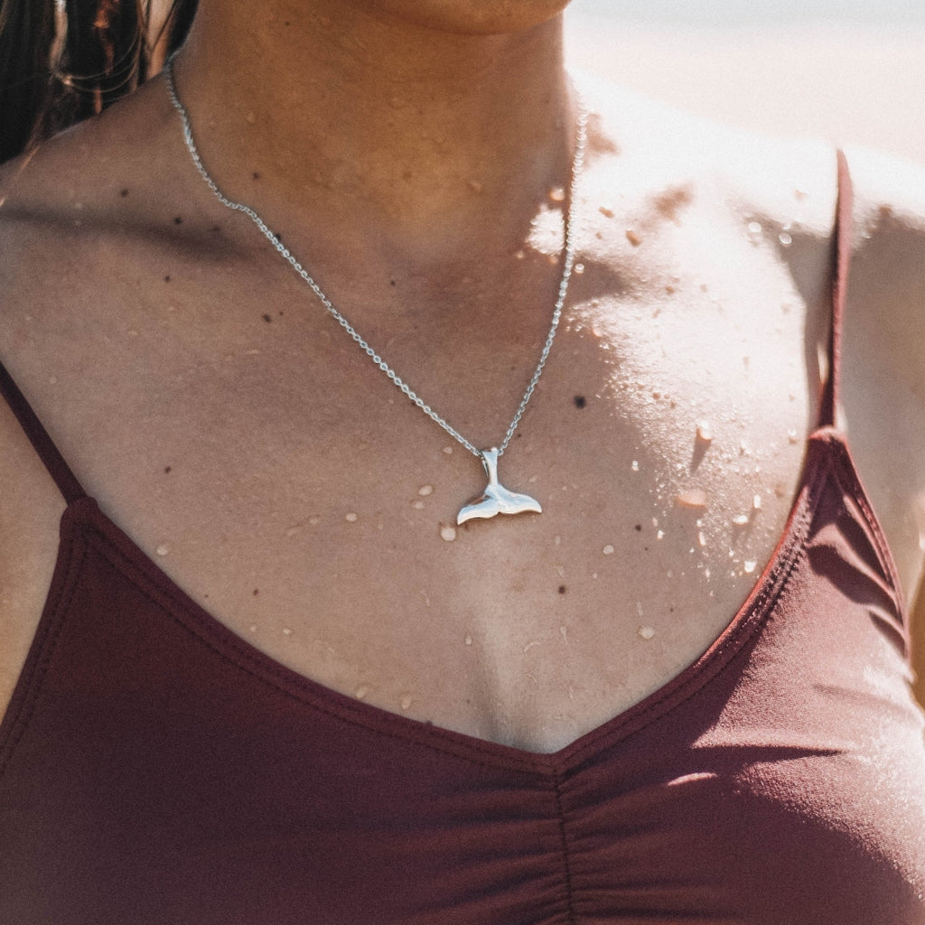 Elegant Elara Whale Tail Necklace