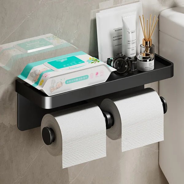 LuxeHold – Stylish Multifunctional Toilet Roll Holder