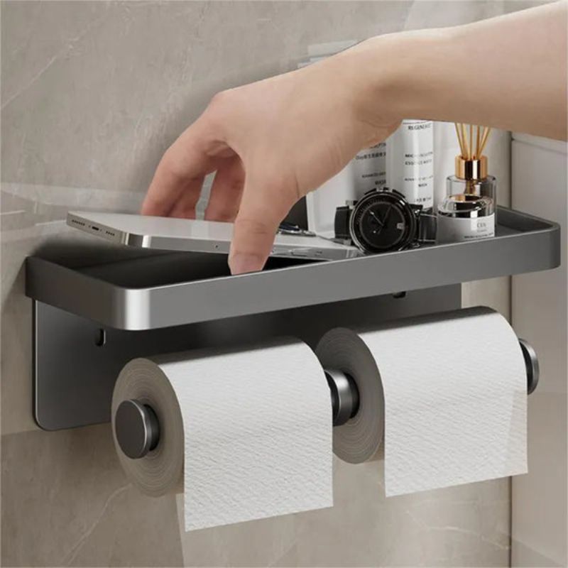 LuxeHold – Stylish Multifunctional Toilet Roll Holder