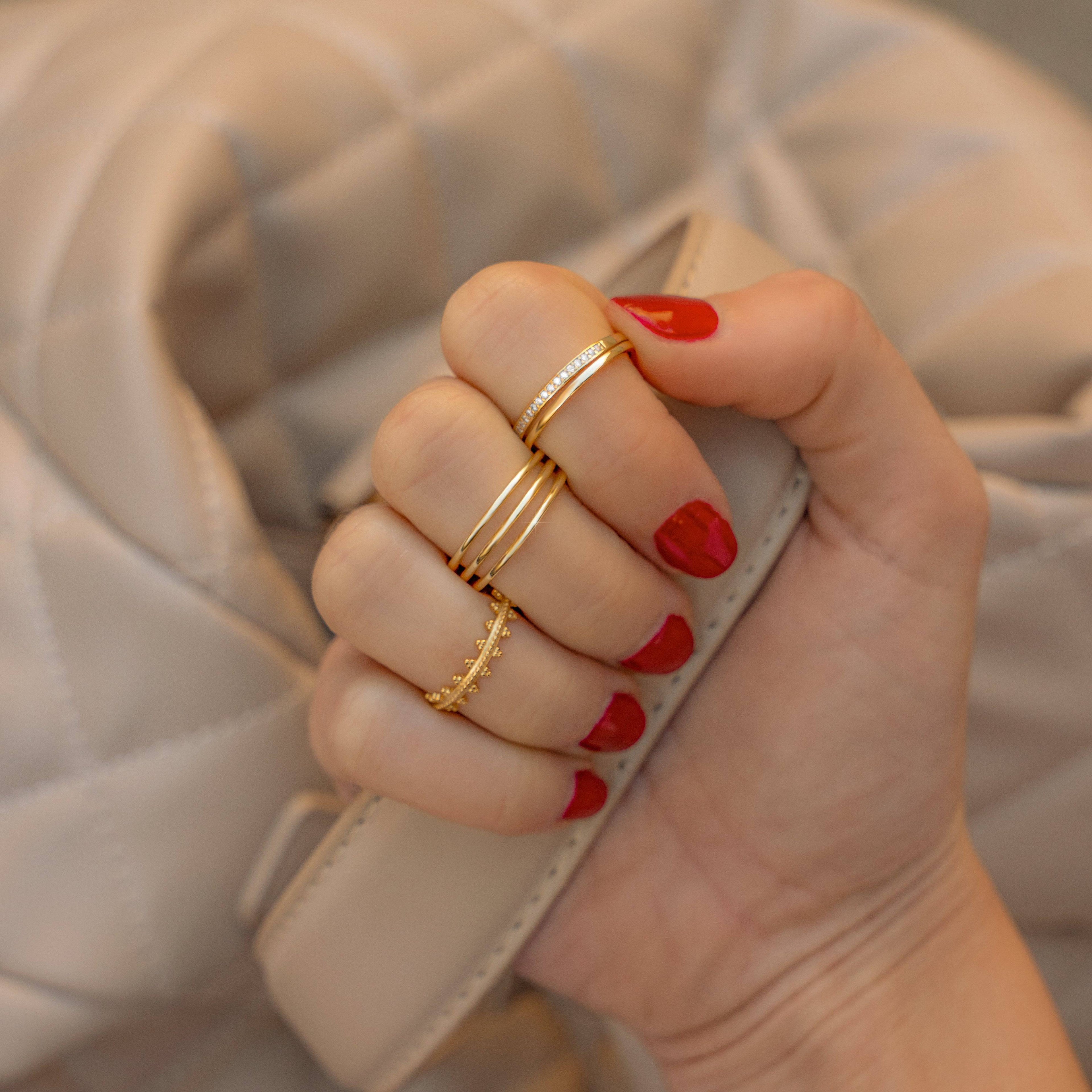 Sienna Double Zirconia Ring - Elegance and Splendor in One Jewel!