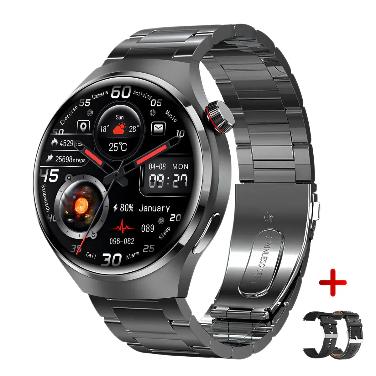 EleganceFit Smartwatch - Modern Style and Smart Features
