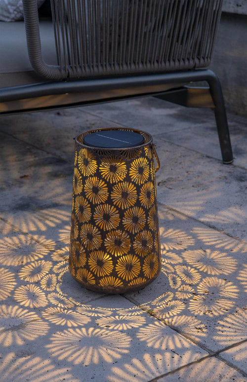 Antic Daisy - Vintage Solar Lantern for Enchanting Garden Lighting