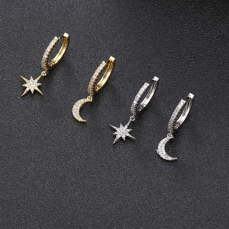 Enchanting Moon and Star Earrings - Lunara Collection