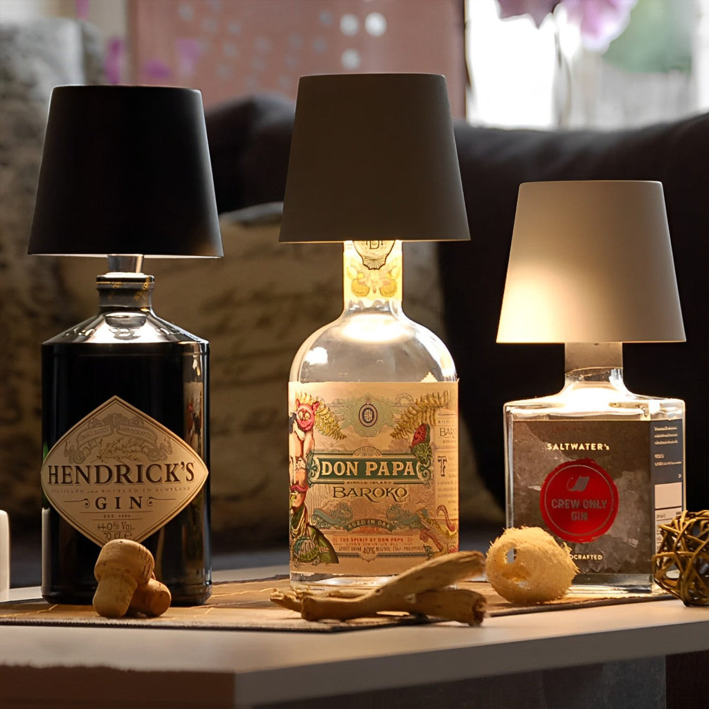 Cordless Bottle Lamp - Rechargeable lamp for bottles