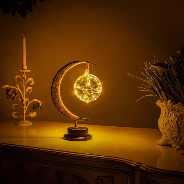 LunarGlow Table Lamp – Magical Moon Lamp for Dreamy Atmospheres