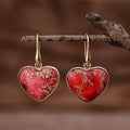 Ruby Essence Earrings – Elegant Sienna Jasper Earrings