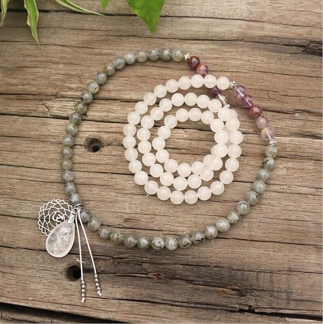 Seraphine Mala – Labradorite, Jade & Amethyst Gemstones