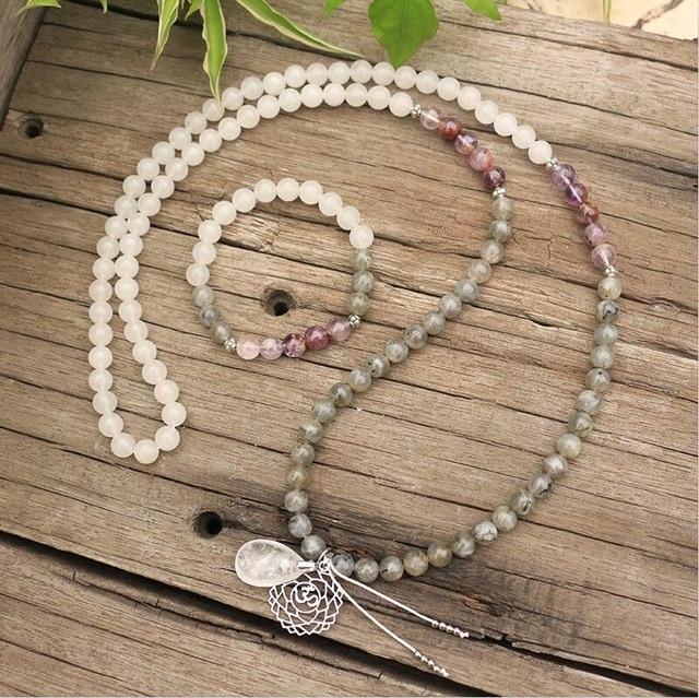 Seraphine Mala – Labradorite, Jade & Amethyst Gemstones