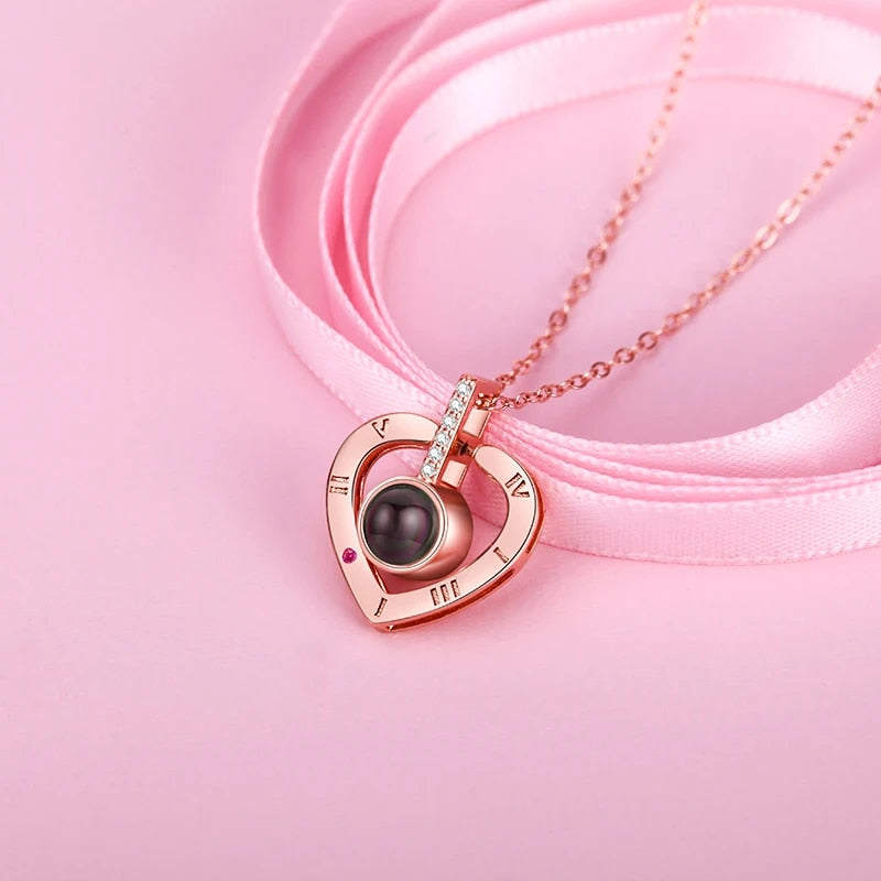 EternalLove Necklace – Heart-Shaped Necklace in 100 Languages