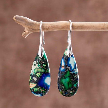 Sylvara TearDrop Earrings – Natural Earth Elegance