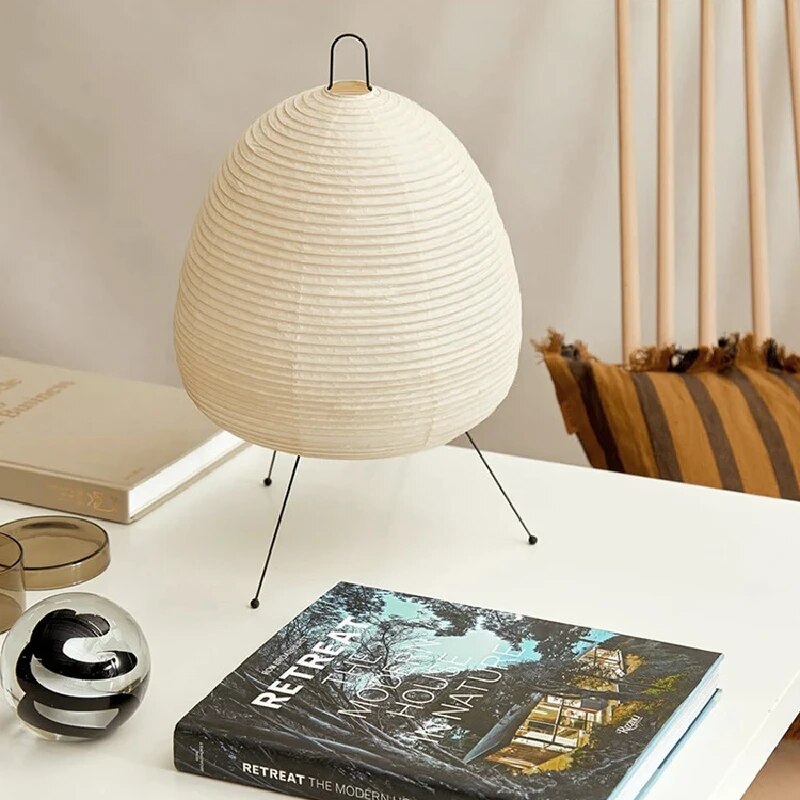 RadiantHue: Refined Rice Paper Lamp for Serene Lighting