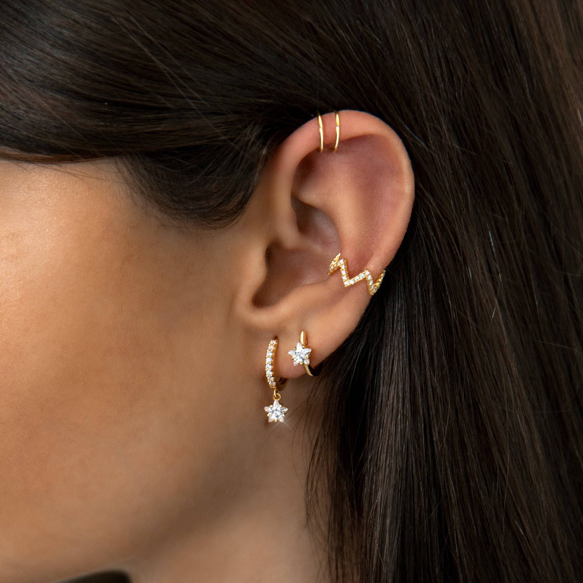 Elegant Hanging Star Earrings - Lyra