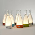 Stylish Wine Bottle Table Lamp - Rechargeable Whiteh Dimmable Lighting