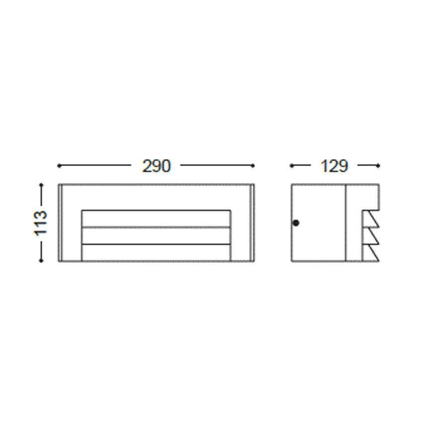 GardaOutdoor Light – Robust Black Wall Lamp IP54