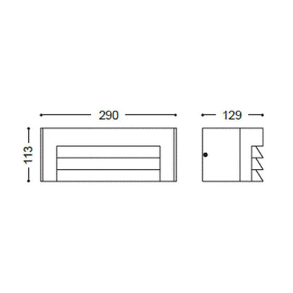 GardaOutdoor Light – Bold Black Wall Lamp IP54