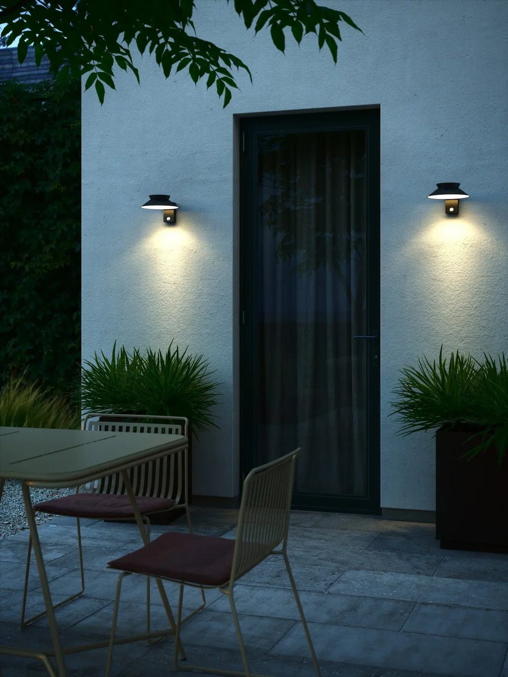 Justina Solar Outdoor Light - Wireless LED Wall Lamp with Sensor