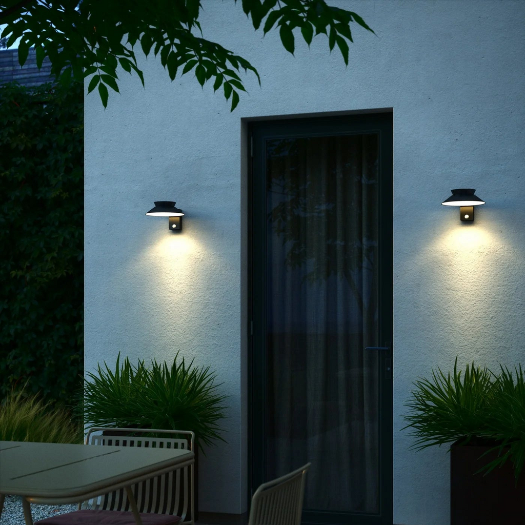 Justina Solar Outdoor Light - Wireless LED Wall Lamp with Sensor