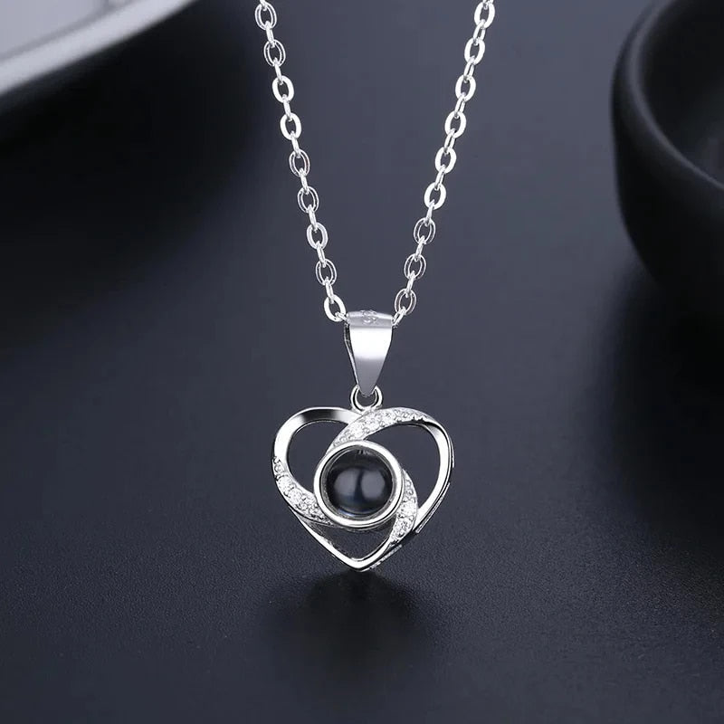 EternalLove Necklace – Heart-Shaped Necklace in 100 Languages
