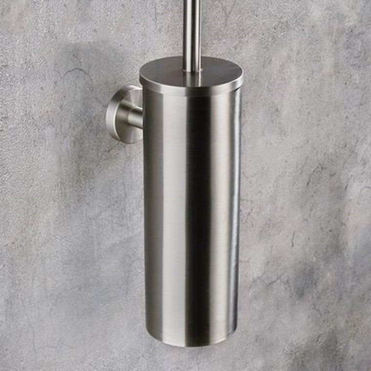 Stylish Wall-Mounted Toilet Brush Holder - Made of Stainless Steel