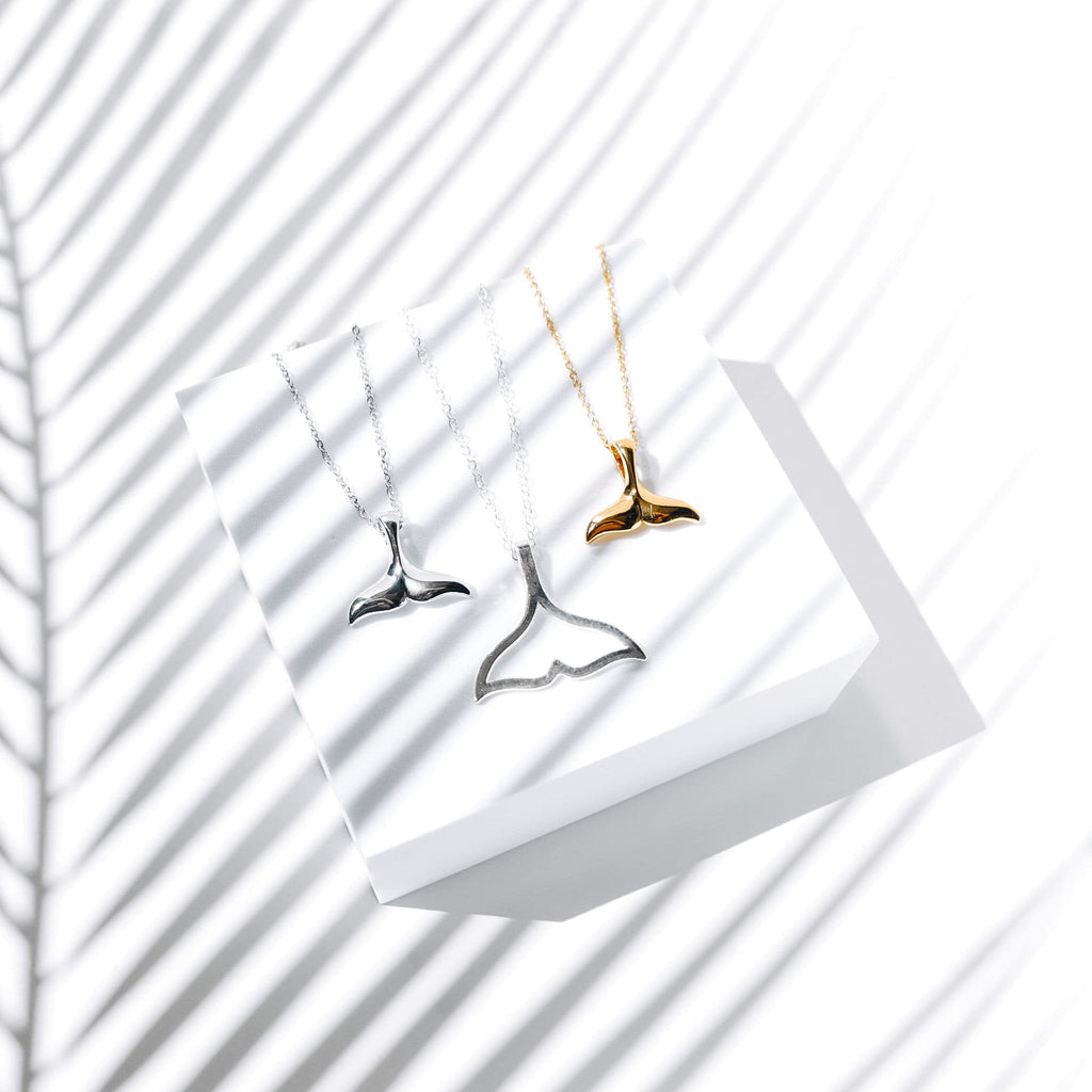 Elegant Elara Whale Tail Necklace