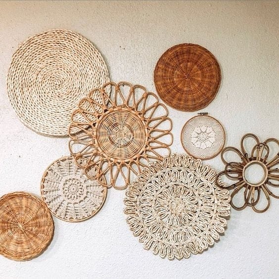 NatureNest - Bohemian Rattan Wall Decor for Autumn