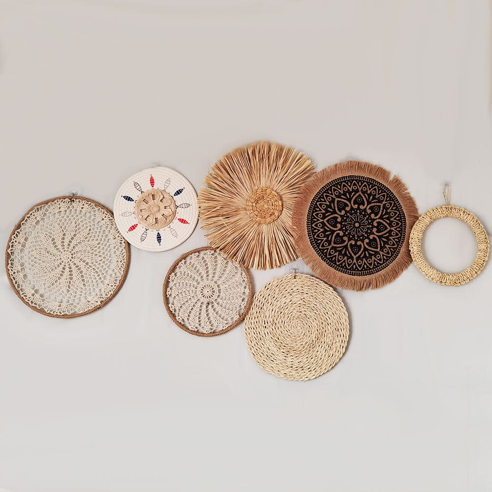NatureNest - Bohemian Rattan Wall Decor for Autumn
