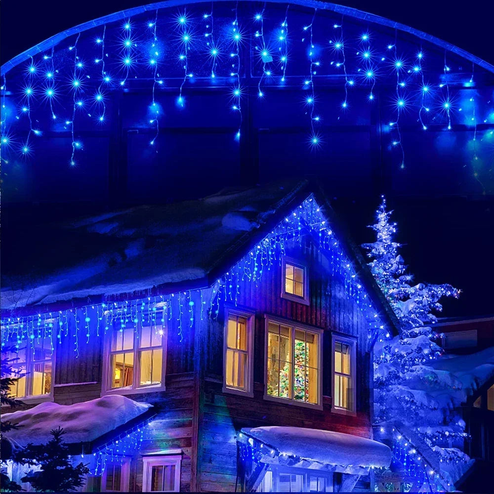 EclatFestif Outdoor Lighting - Enchanting LED Curtain Lights for Outdoor Use