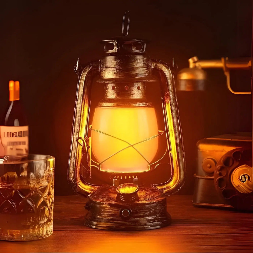 Industrial LED Hanging Lamp - for Atmospheric Evenings & Outdoor Use