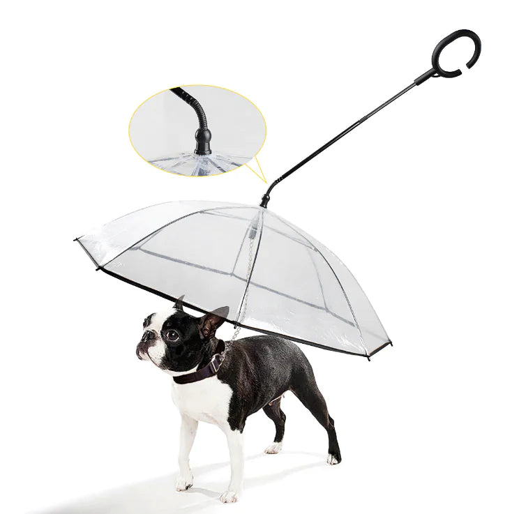 RainGuard Umbrella - Transparent Dog Umbrella