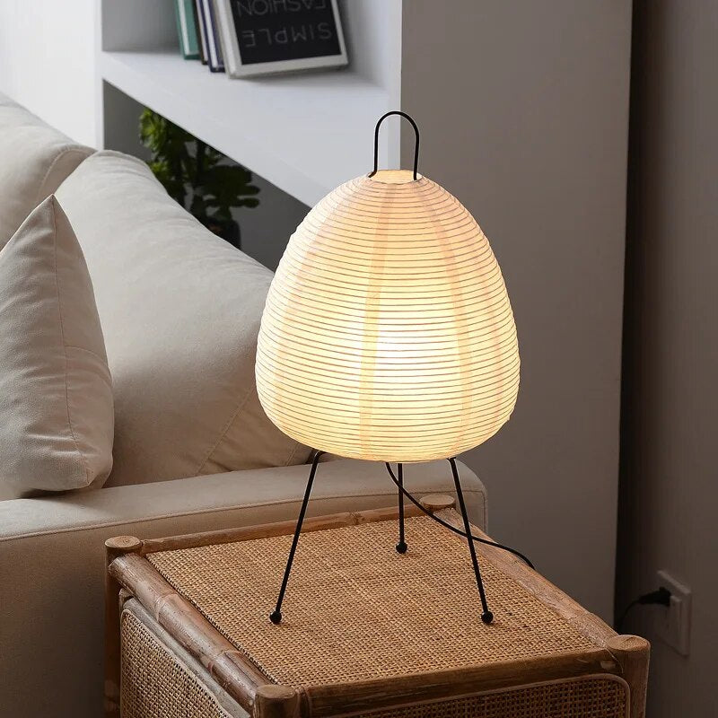 RadiantHue: Refined Rice Paper Lamp for Serene Lighting