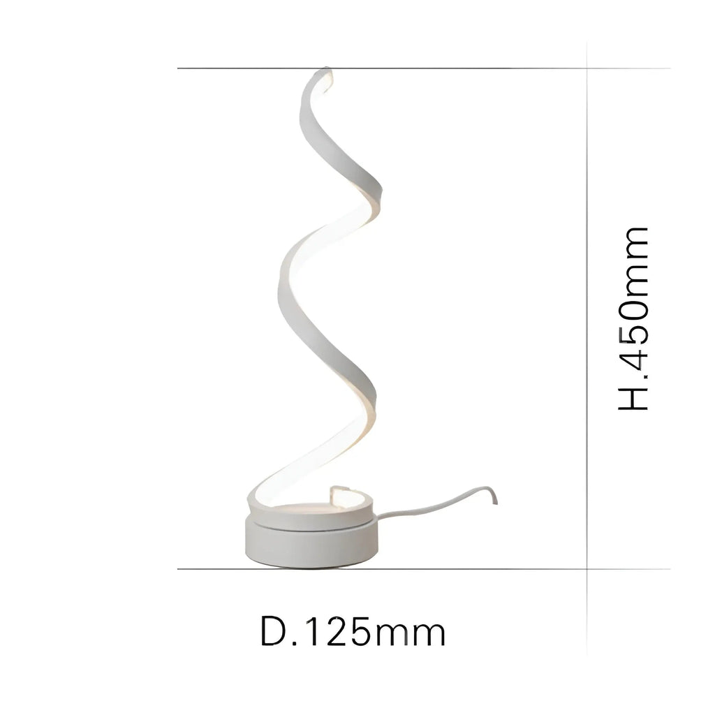 Elegant Spiral Glow LED Desk Lamp – Energy-Efficient, Durable & Eye-Friendly Design