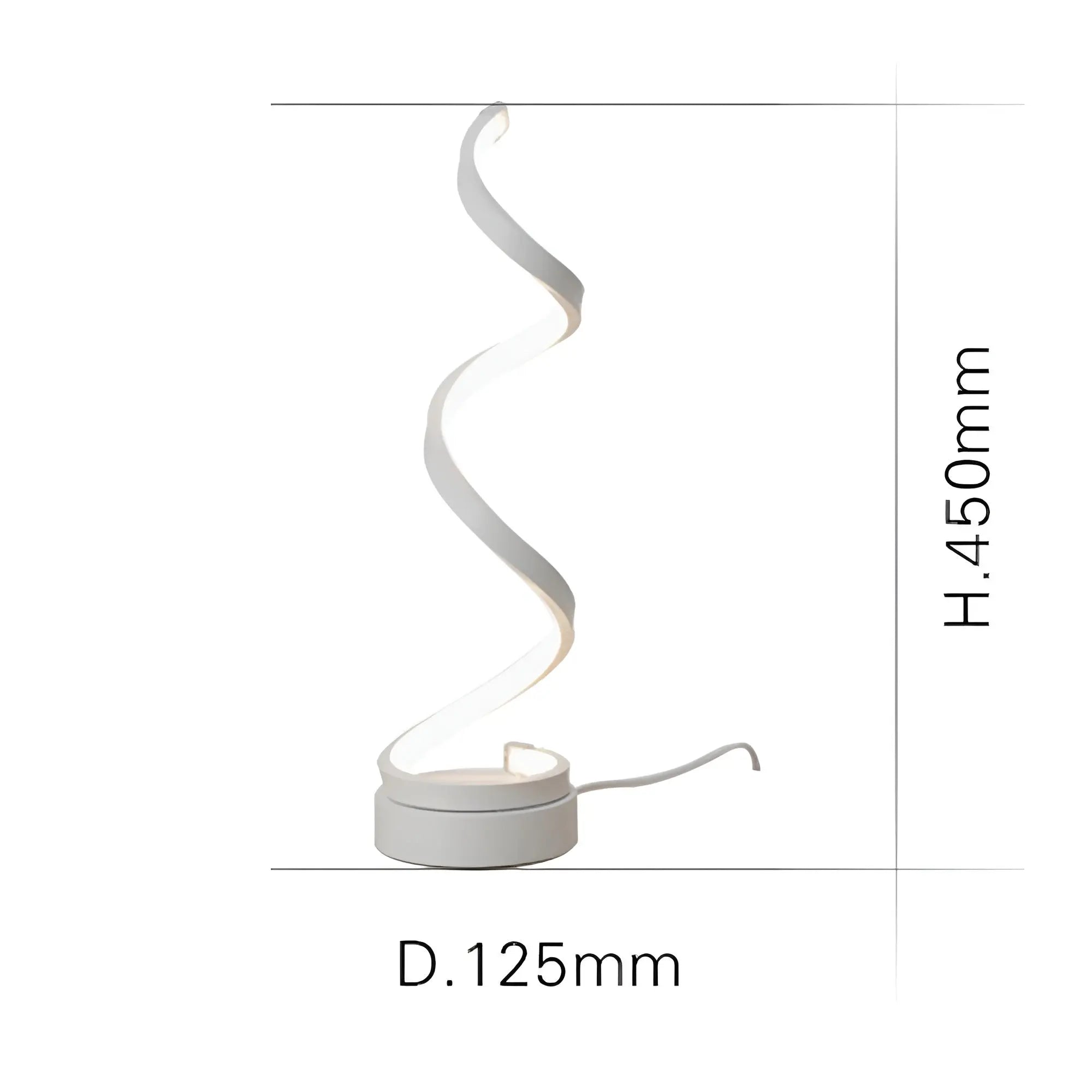 Elegant Spiral Glow LED Desk Lamp – Energy-Efficient, Durable & Eye-Friendly Design